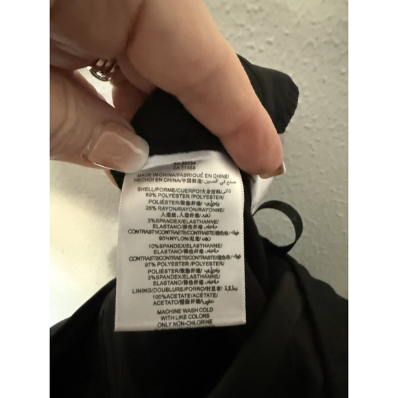 BCBGeneration Corset Wide Leg Jumpsuit Size 8 Black Bustier Party Luxury Classic - Picture 12 of 12